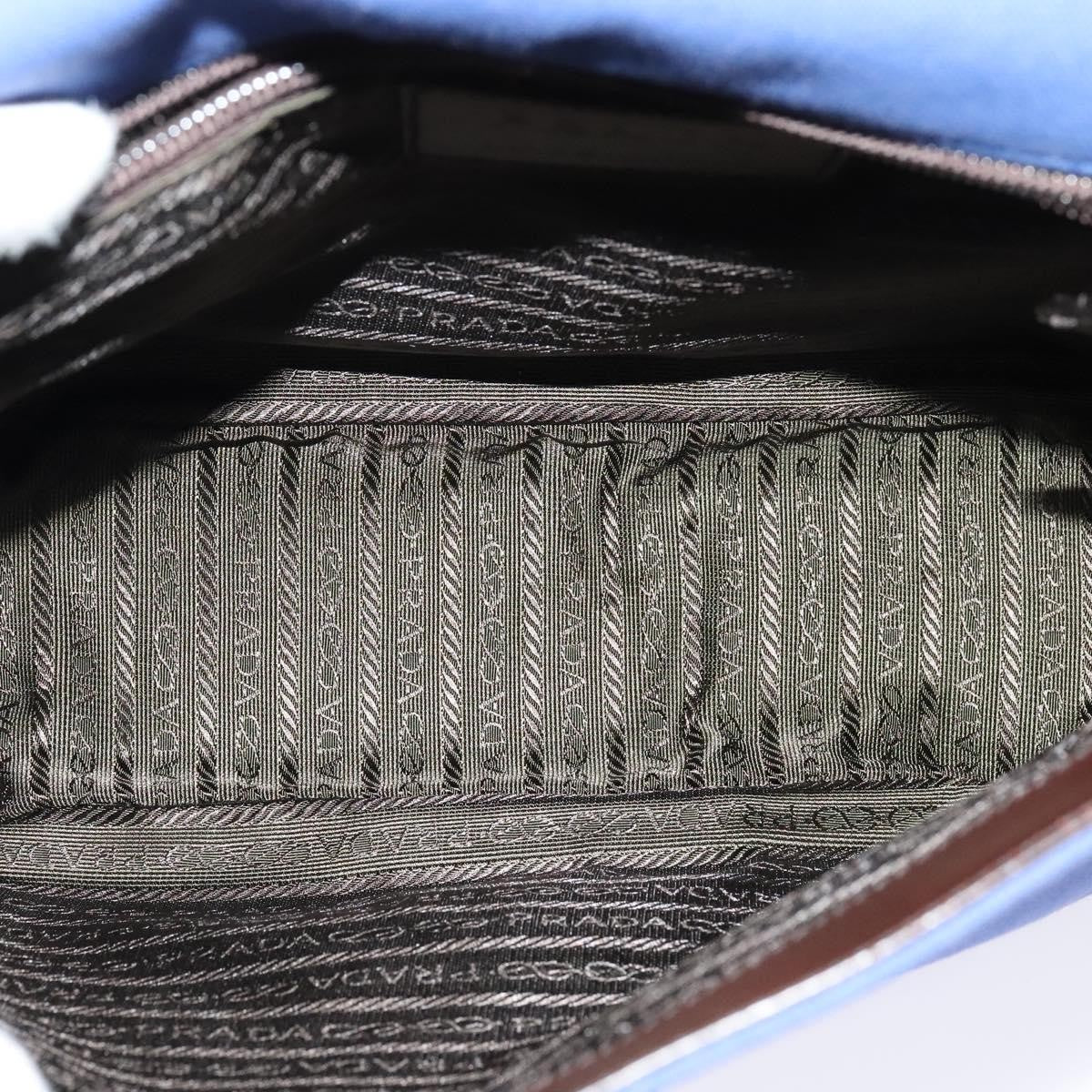 Prada Vintage Shoulder Bag Canvas, BLUE, CANVAS, Shoulder bag