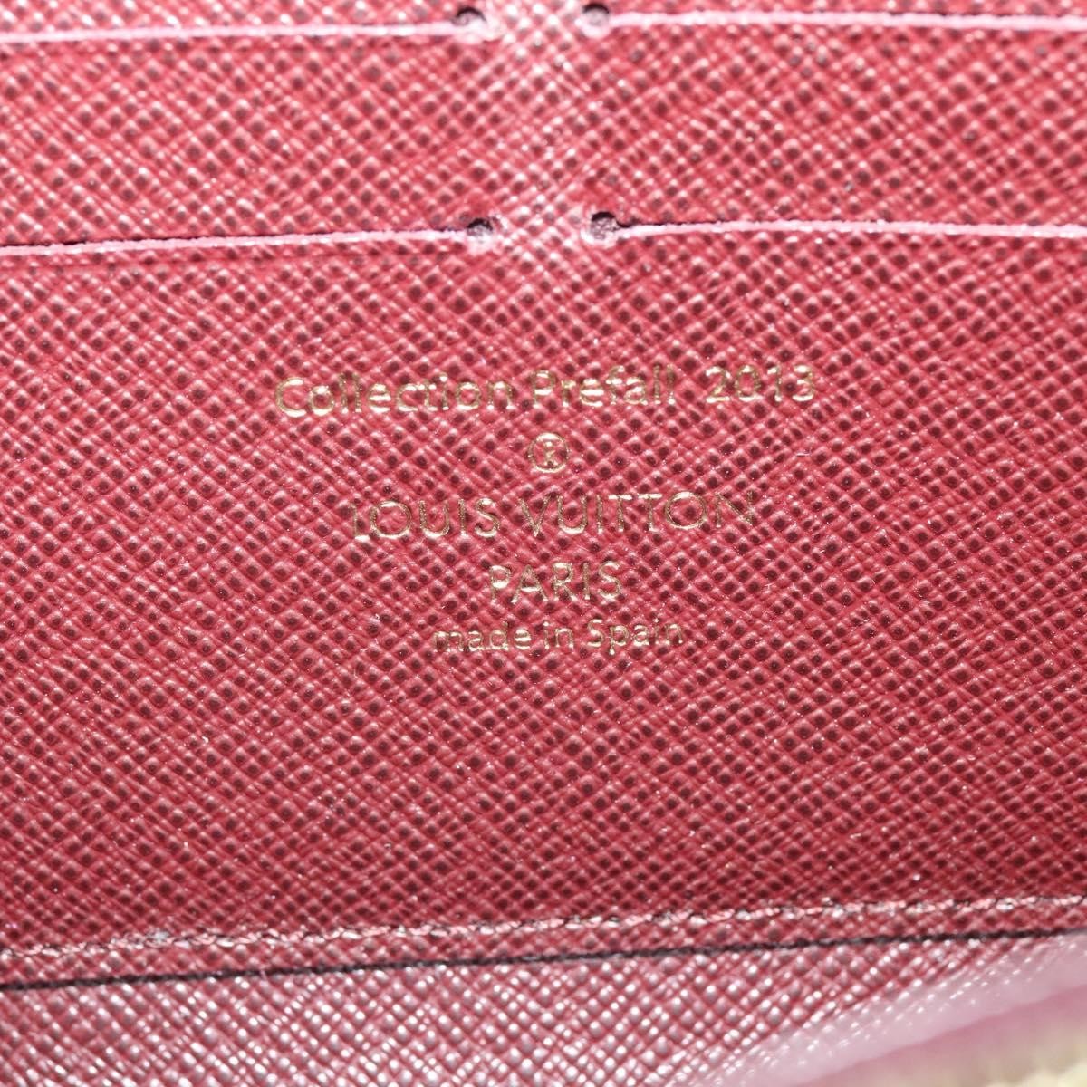 Louis Vuitton Zippy Wallet NM Damier Piet, RED, CANVAS, Wallets