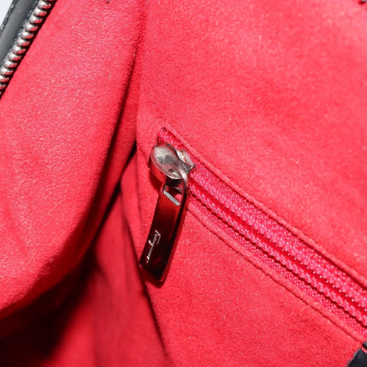 Salvatore Ferragamo Gancini Tote Leather, BLACK, LEATHER, Tote bag