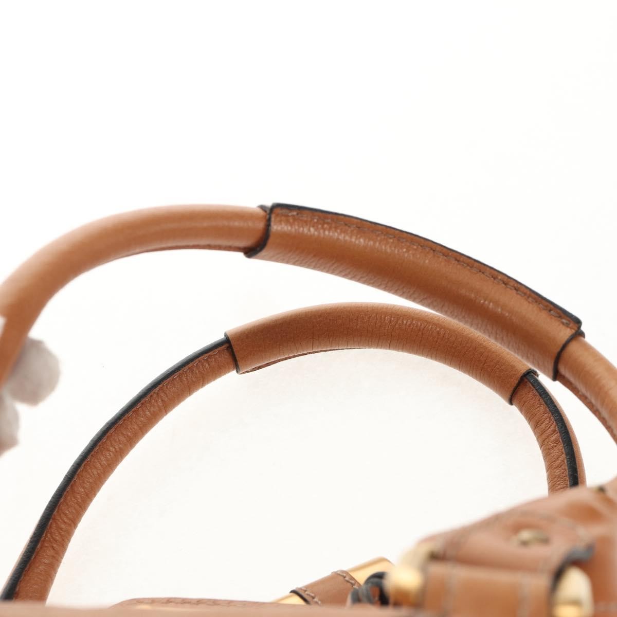 Chloe Paddington Lock Handbag Leather, BROWN, LEATHER, Shoulder bag