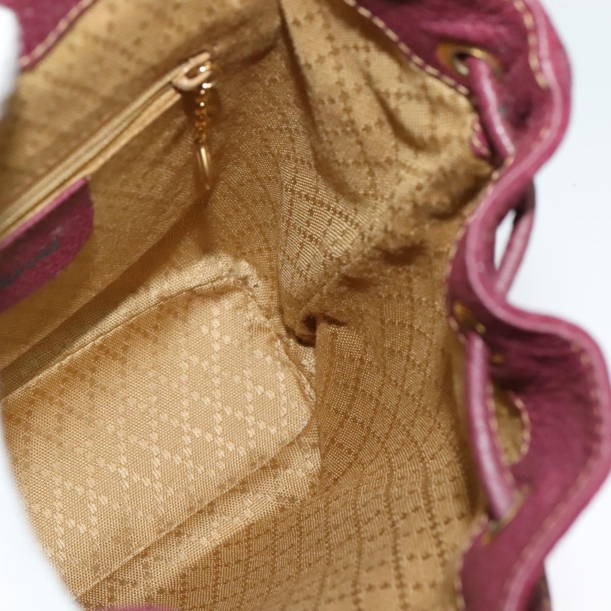 Gucci Vintage Bamboo Backpack Suede, PURPLE, SUEDE, Backpack