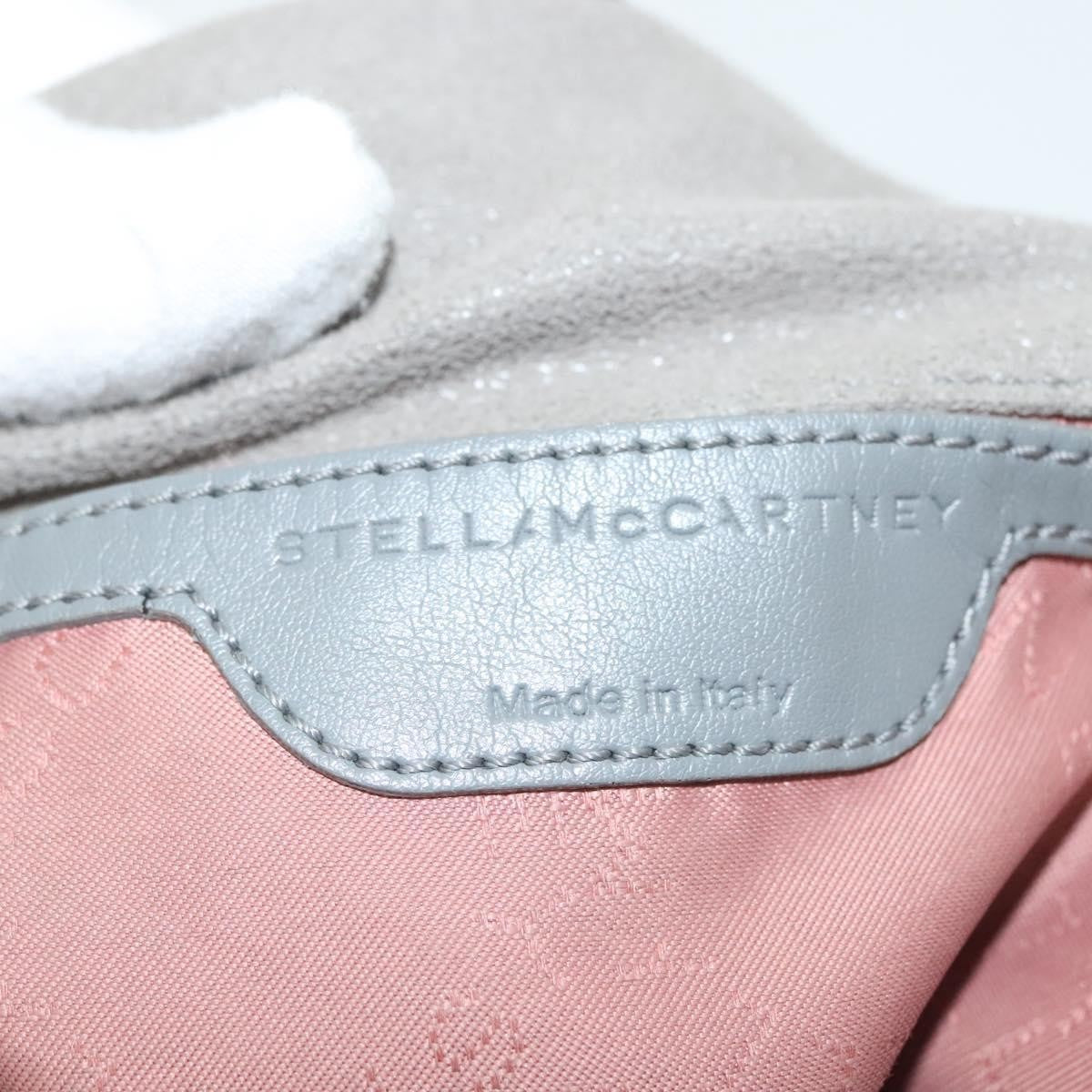 Stella McCartney Falabella Fold Over Crossbody Bag Suede, GRAY, SUEDE, Crossbody bag