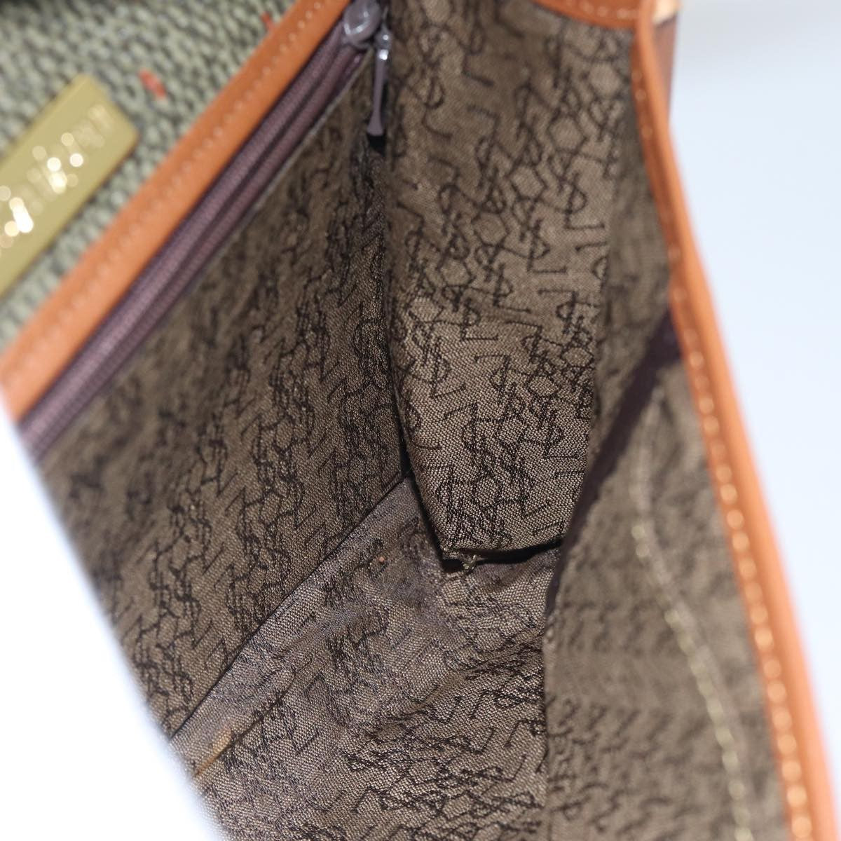 Saint Laurent Vintage Shoulder Bag Canvas, GOLD, PVC, Shoulder bag