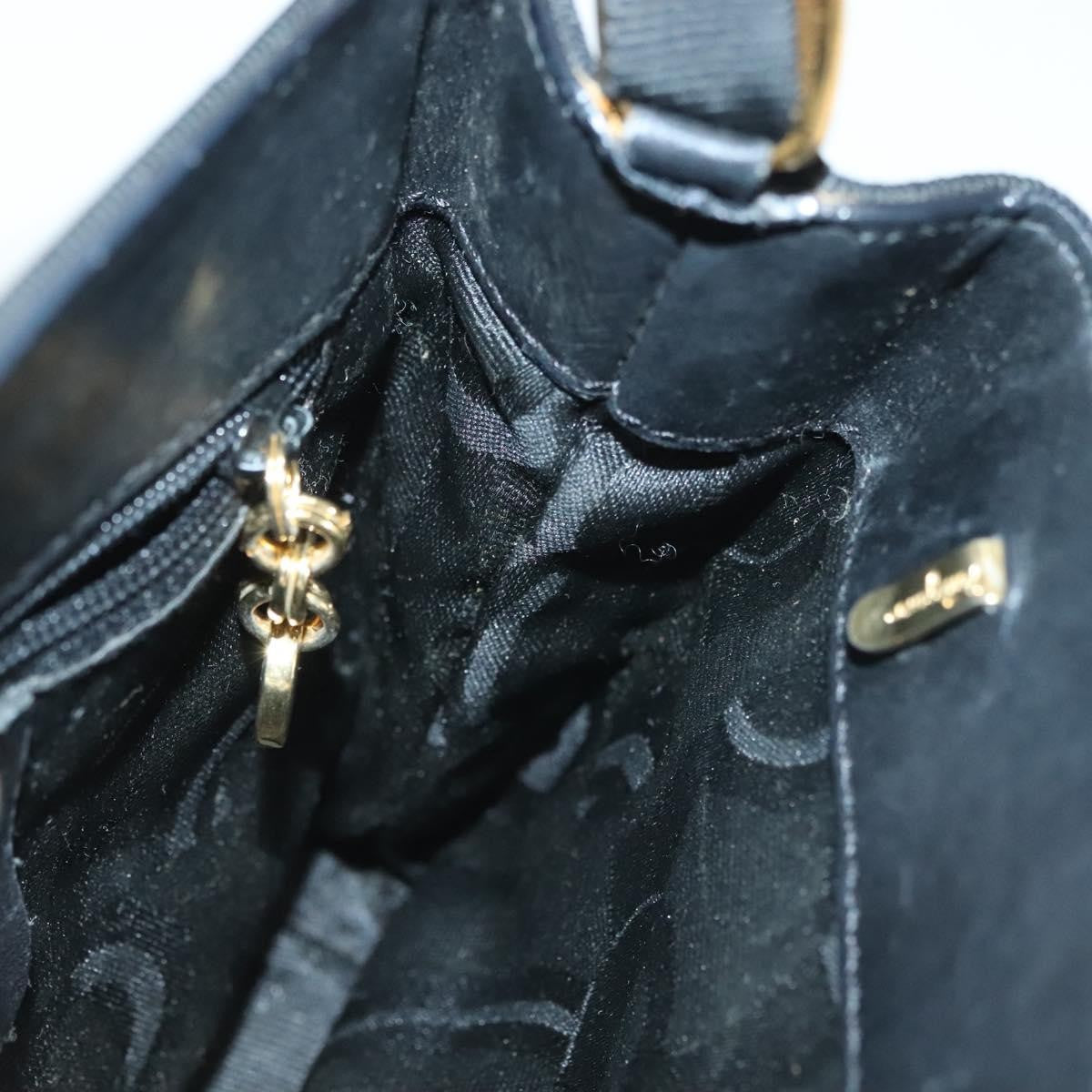 Salvatore Ferragamo Vala Handbag Canvas, BLACK, CANVAS, Handbag