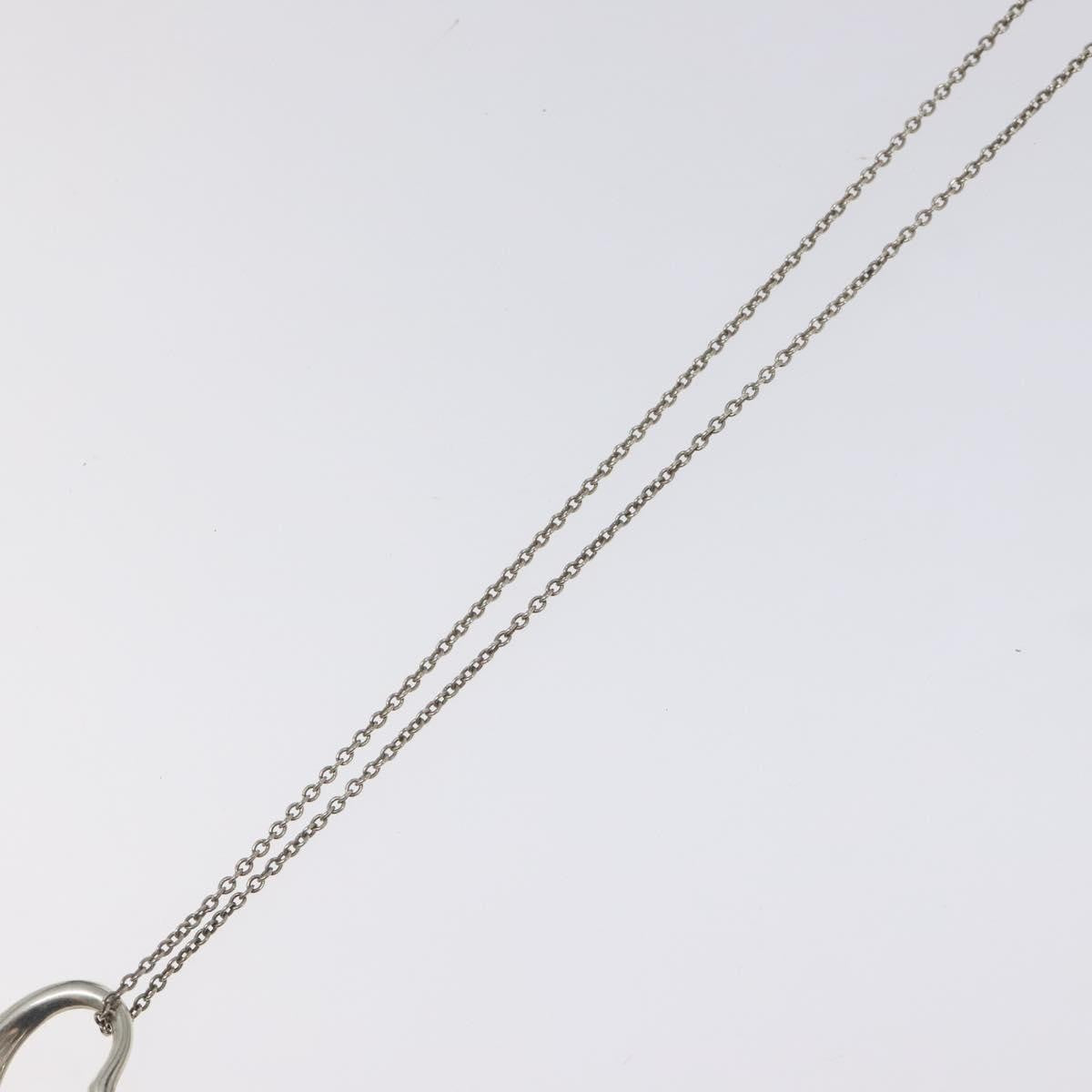 Tiffany & Co. Elsa Peretti Open Heart Pendant Necklace Sterling Silver, SILVER, SILVER, Necklace