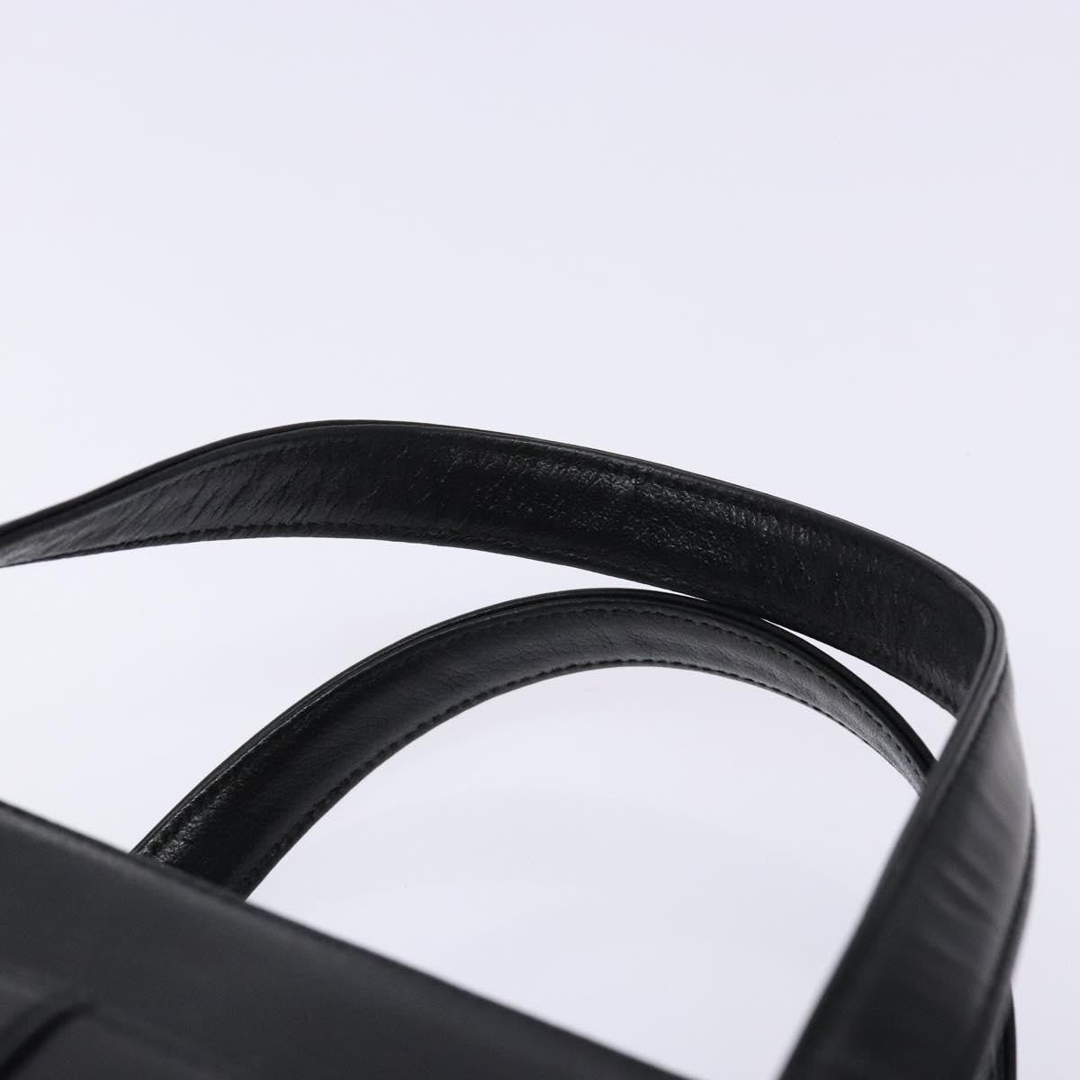 Burberry Vintage Handbag Leather, BLACK, LEATHER, Handbag