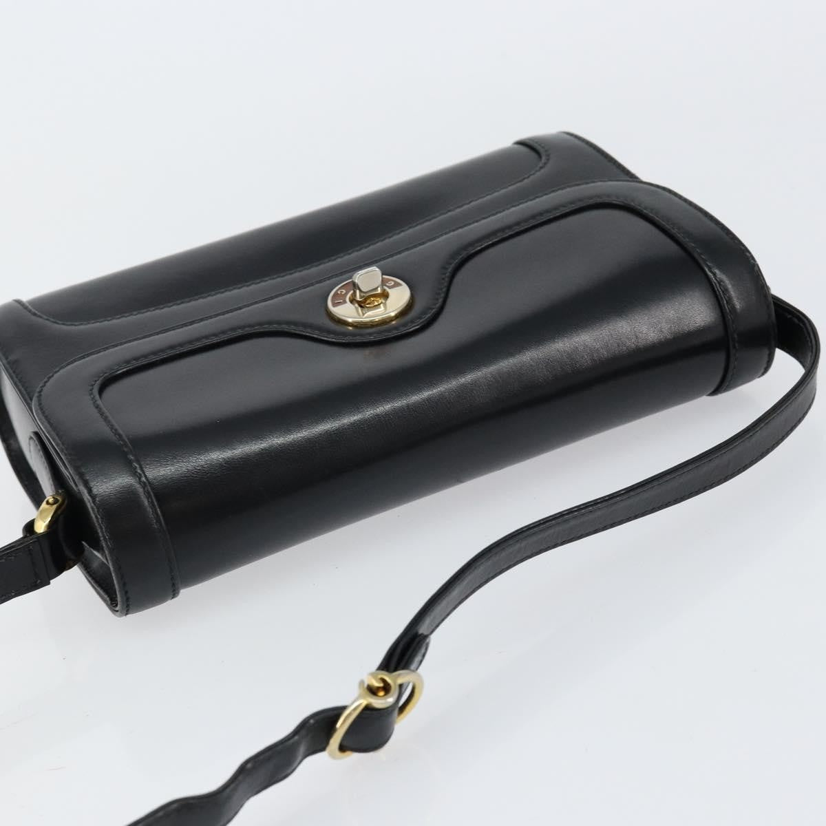 Gucci Vintage Shoulder Bag Leather, BLACK, LEATHER, Shoulder bag