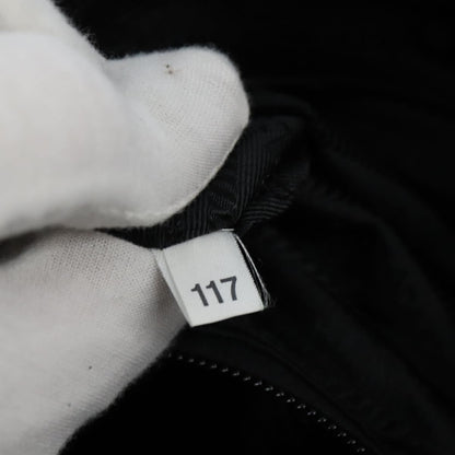 Prada Front Pocket Messenger Bag Tessuto, BLACK, NYLON, Shoulder bag