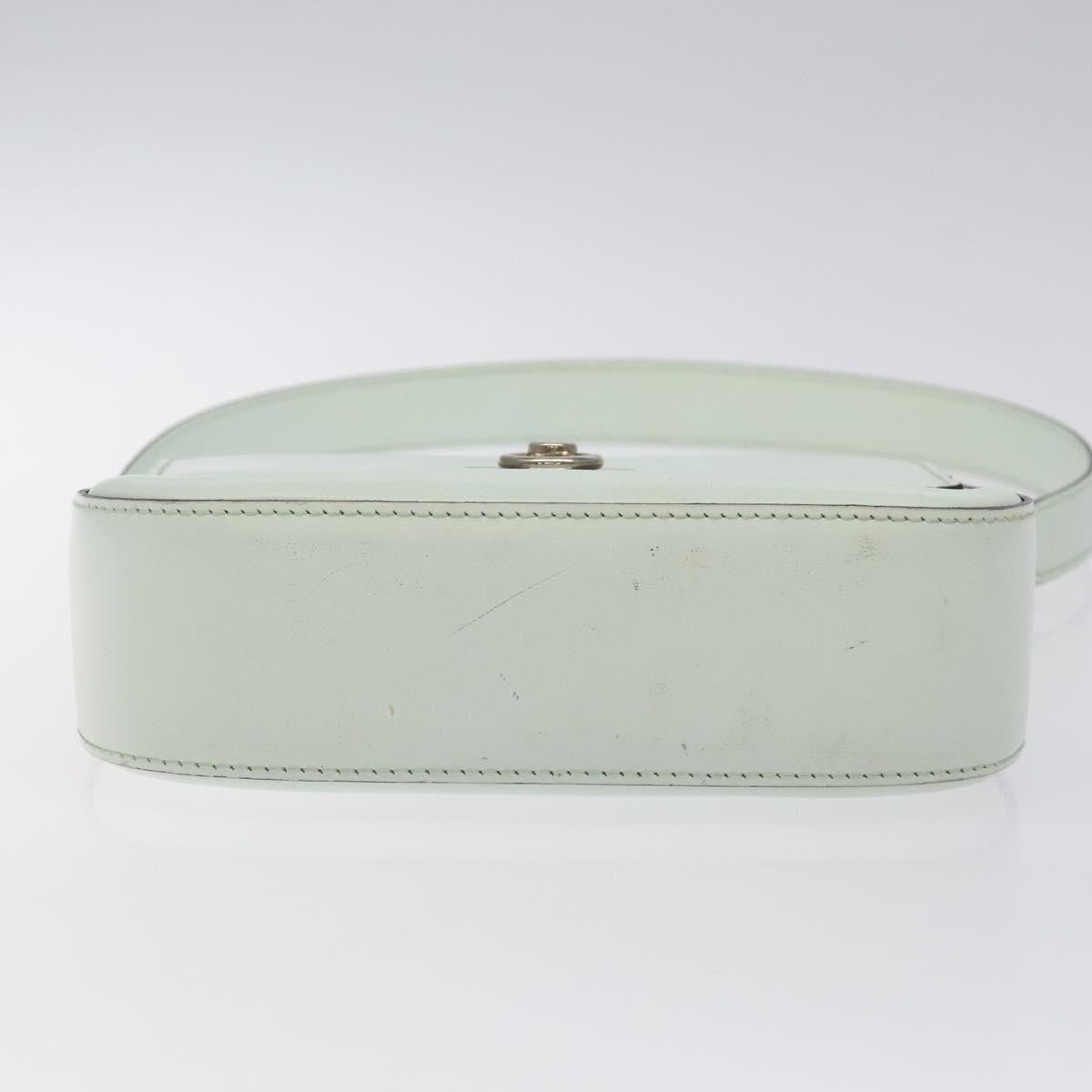 Celine Flap Shoulder Bag Leather, SILVER, LEATHER, Shoulder bag