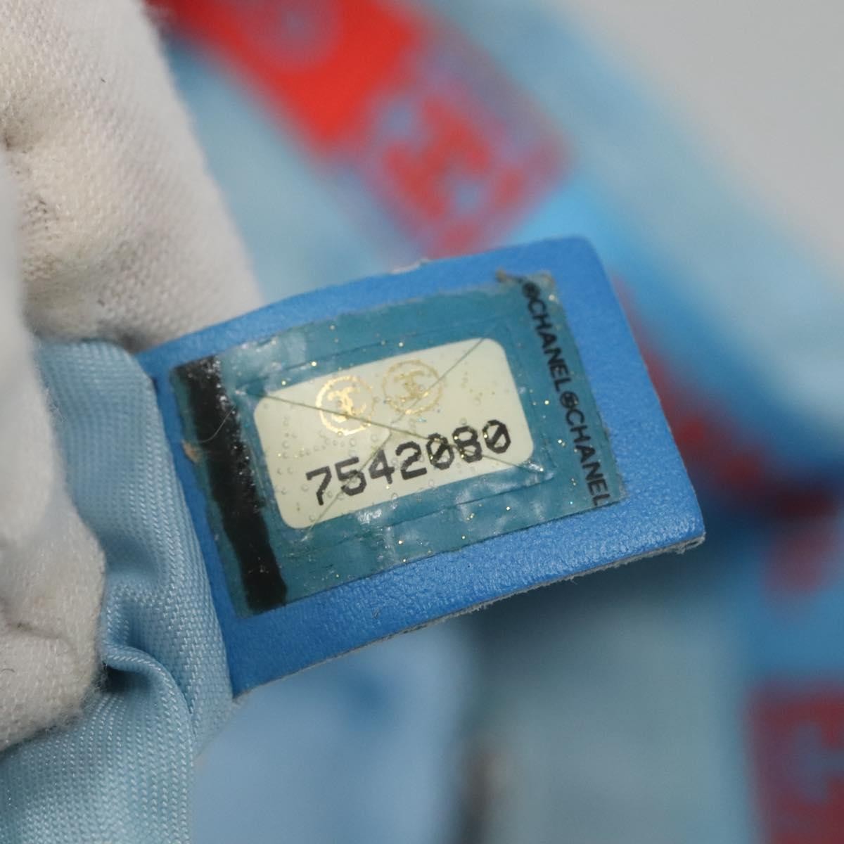 Chanel Travel Line Tote Nylon, BLUE, NYLON, Tote bag