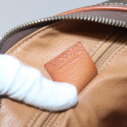 Celine Macadam Handbag Macadam with leather, BROWN, CANVAS, Handbag