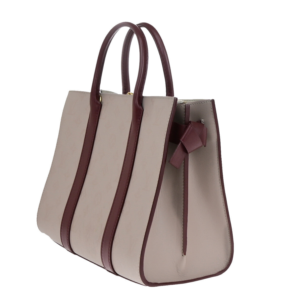 Louis Vuitton Very Tote Monogram Leather, BEIGE, LEATHER, Tote bag