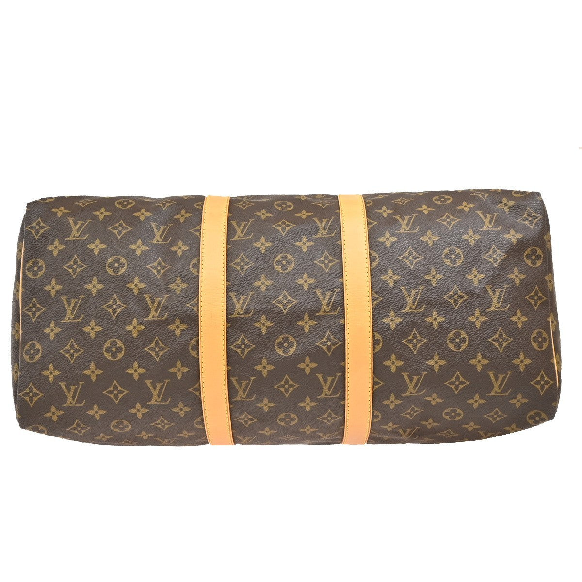 Louis Vuitton Keepall Bag Monogram Canvas, BROWN, CANVAS, Travel bag