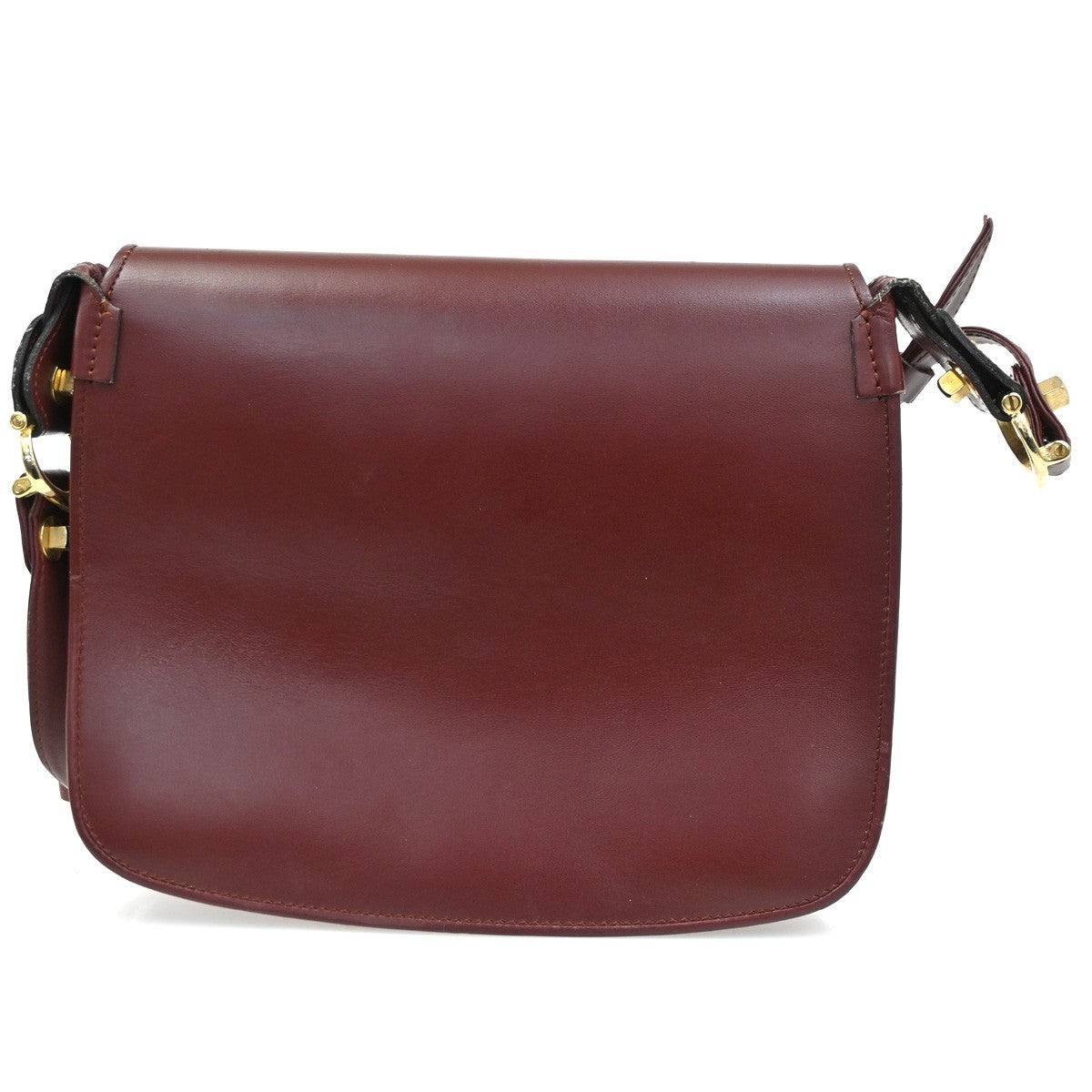 cartier Must de Cartier Shoulder Bag Leather, Burgundy, Leather, Shoulder Bag