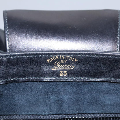 Gucci Vintage Shoulder Bag Leather, BLACK, LEATHER, Shoulder bag