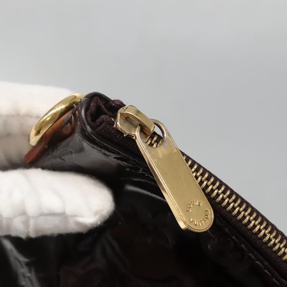 Louis Vuitton Bellevue Handbag Monogram Vernis, BURGUNDY, PATENT_LEATHER, Tote bag