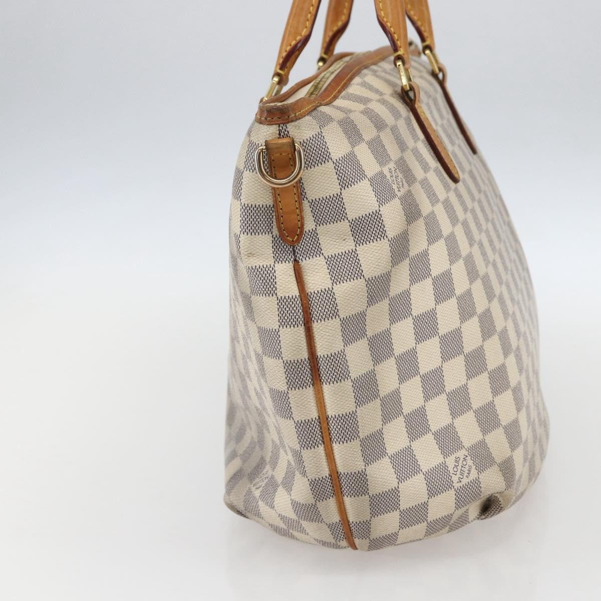 Louis Vuitton Riviera Handbag Damier, WHITE, CANVAS, Handbag