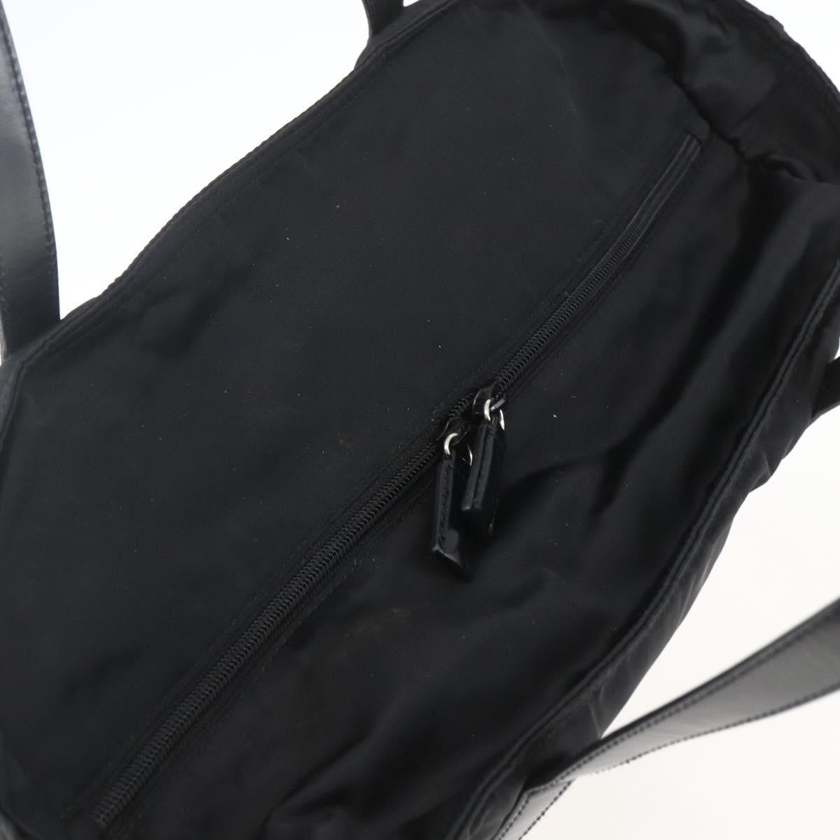 Prada Vintage Zip Tote Tessuto, BLACK, NYLON, Tote bag
