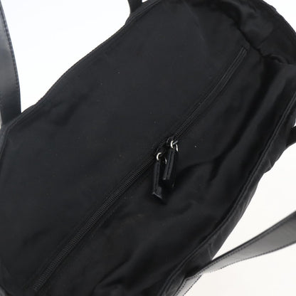 Prada Vintage Zip Tote Tessuto, BLACK, NYLON, Tote bag