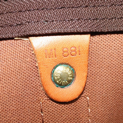 Louis Vuitton Keepall Bag Monogram Canvas, BROWN, CANVAS, Travel bag