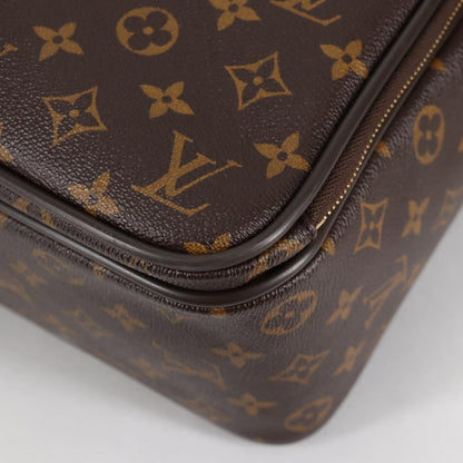 Louis Vuitton Icare Laptop Bag Monogram Canvas, BROWN, CANVAS, Briefcase