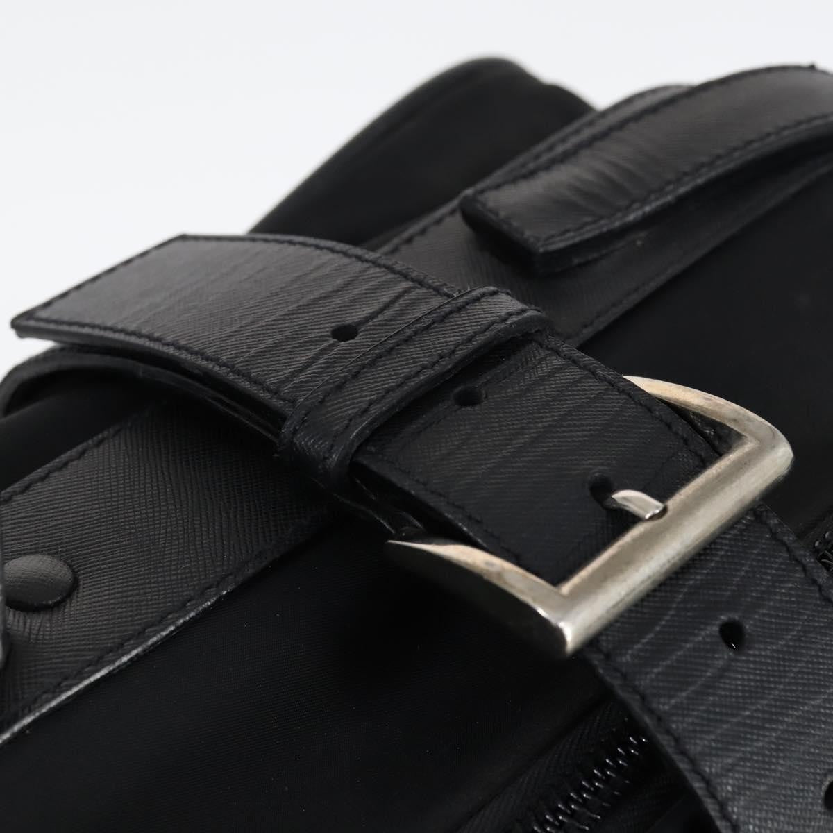 Prada Trunk Bag Nylon, BLACK, NYLON, Travel bag