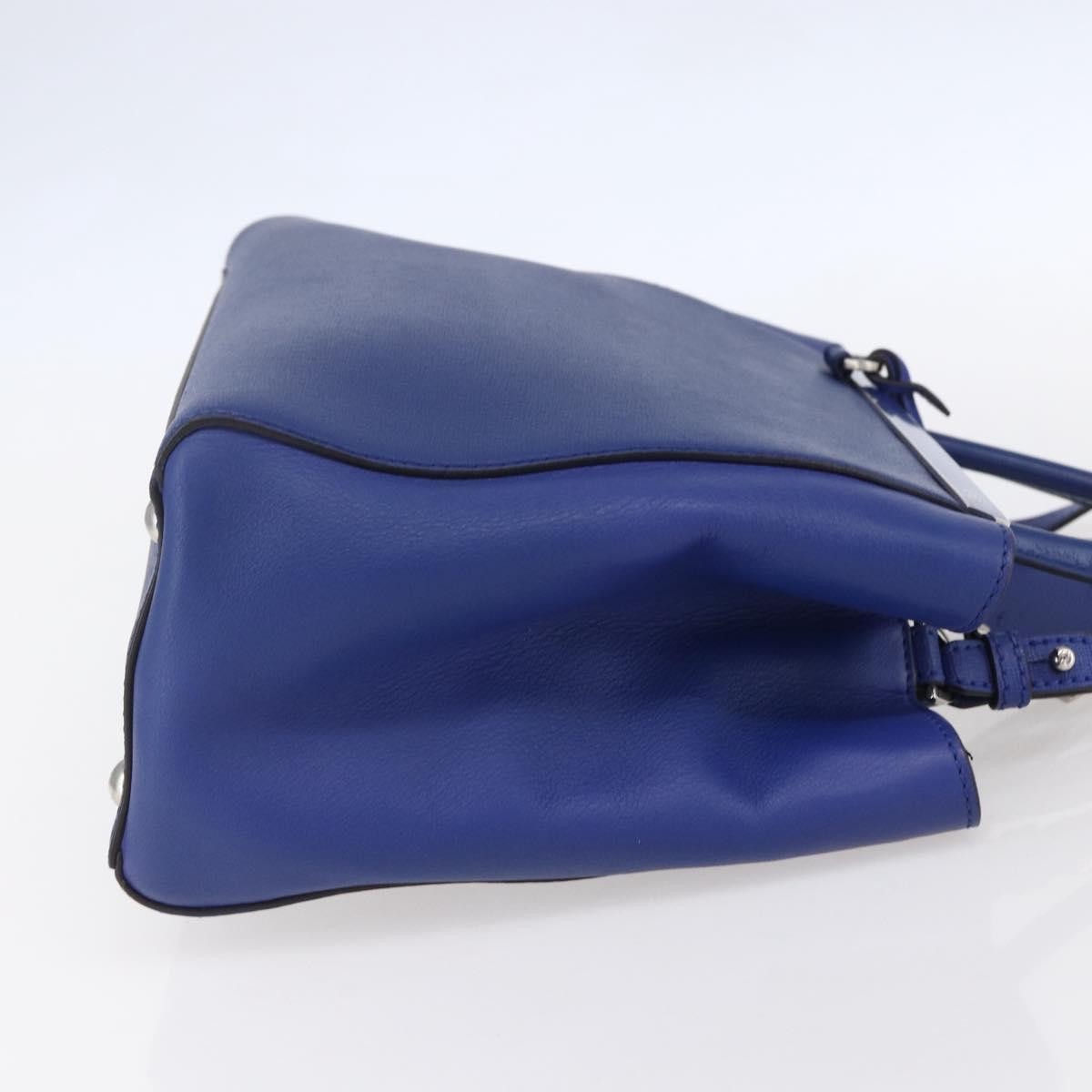Fendi 2Jours Bag Leather, BLUE, LEATHER, Handbag