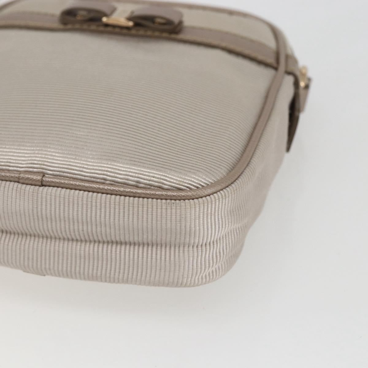 Salvatore Ferragamo Vala Shoulder Bag Nylon, BEIGE, NYLON, Shoulder bag