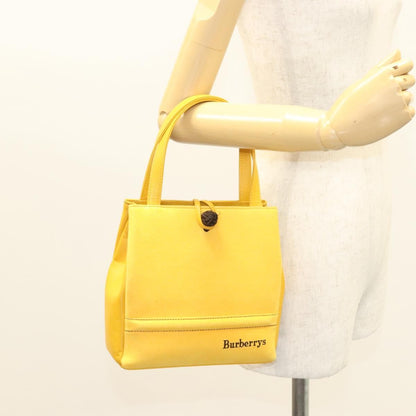 Burberry Vintage Handbag Leather, YELLOW, LEATHER, Handbag