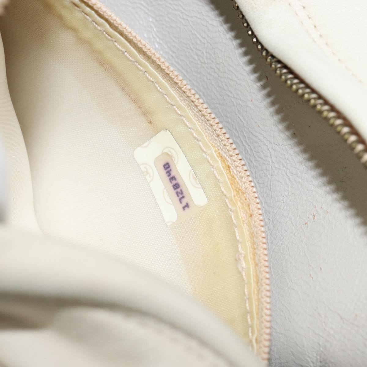 Chanel Vintage Front Pocket Camera Bag Quilted Lambskin, BEIGE, LEATHER, Shoulder bag