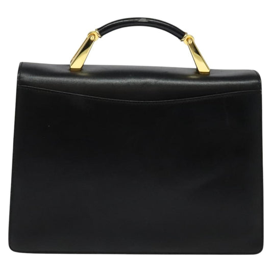 Bally Vintage Handbag Leather, BLACK, LEATHER, Handbag