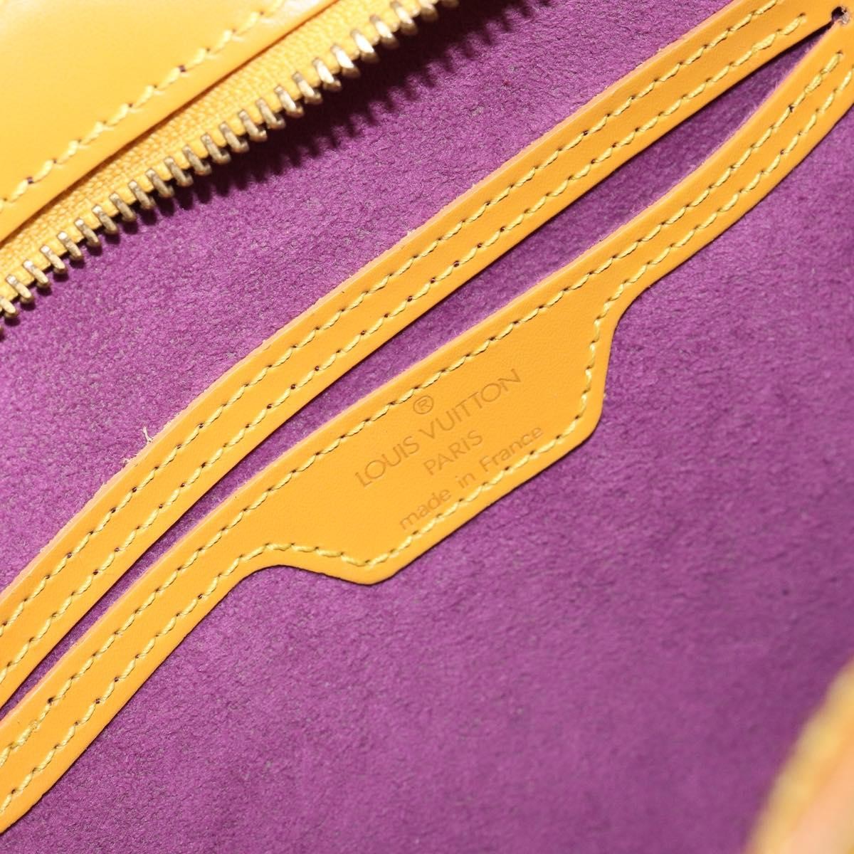Louis Vuitton Saint Jacques Handbag Epi Leather, YELLOW, LEATHER, Shoulder bag