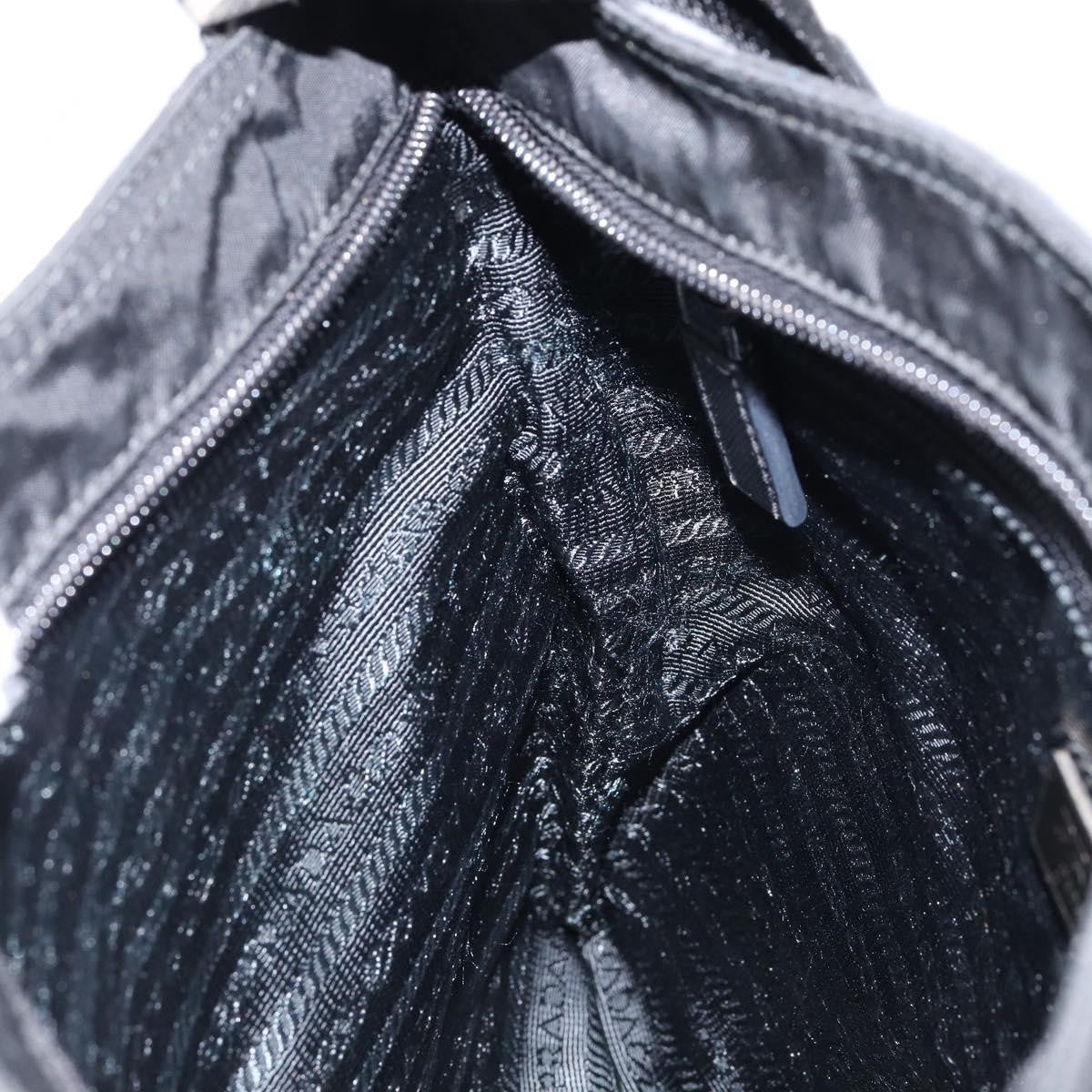 Prada Flat Messenger Bag Tessuto, BLACK, NYLON, Shoulder bag