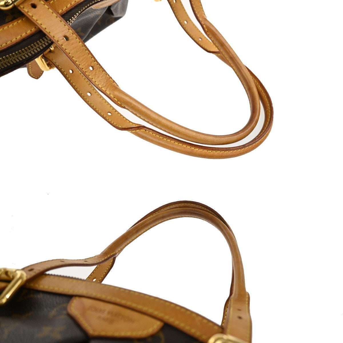 Louis Vuitton Tivoli Handbag Monogram Canvas, BROWN, CANVAS, Shoulder bag