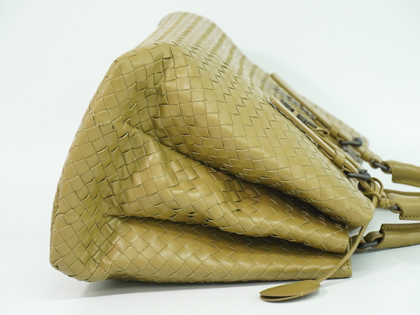 Bottega Veneta Roma Bag Intrecciato Nappa, BROWN, LEATHER, Tote bag
