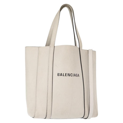 Balenciaga Everyday Tote Leather, WHITE, LEATHER, Tote bag