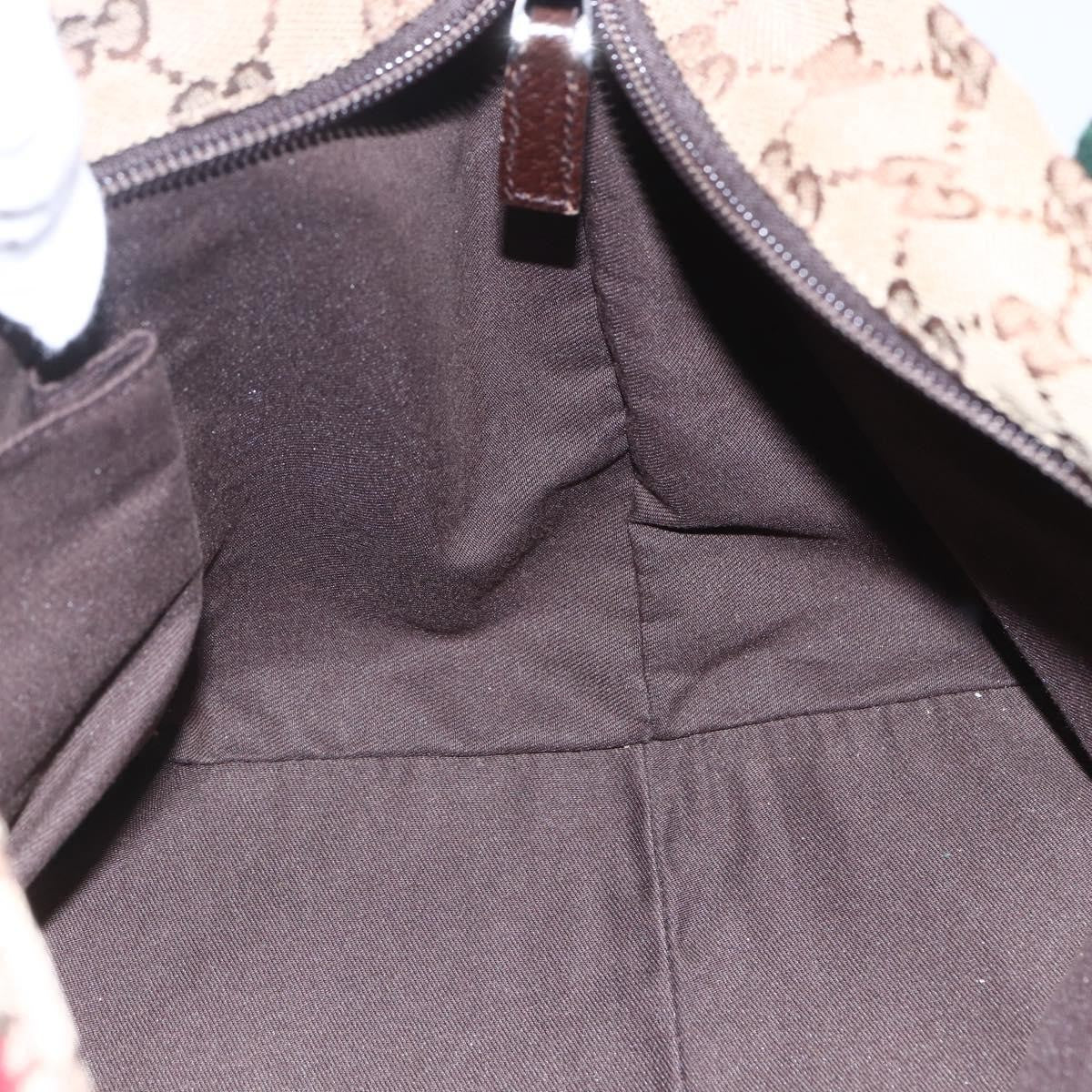 Gucci Web Zip Tote GG Canvas, BEIGE, CANVAS, Handbag