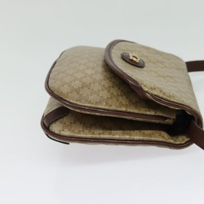 Celine Macadam Shoulder Bag PVC Leather, BEIGE, CANVAS, Shoulder bag