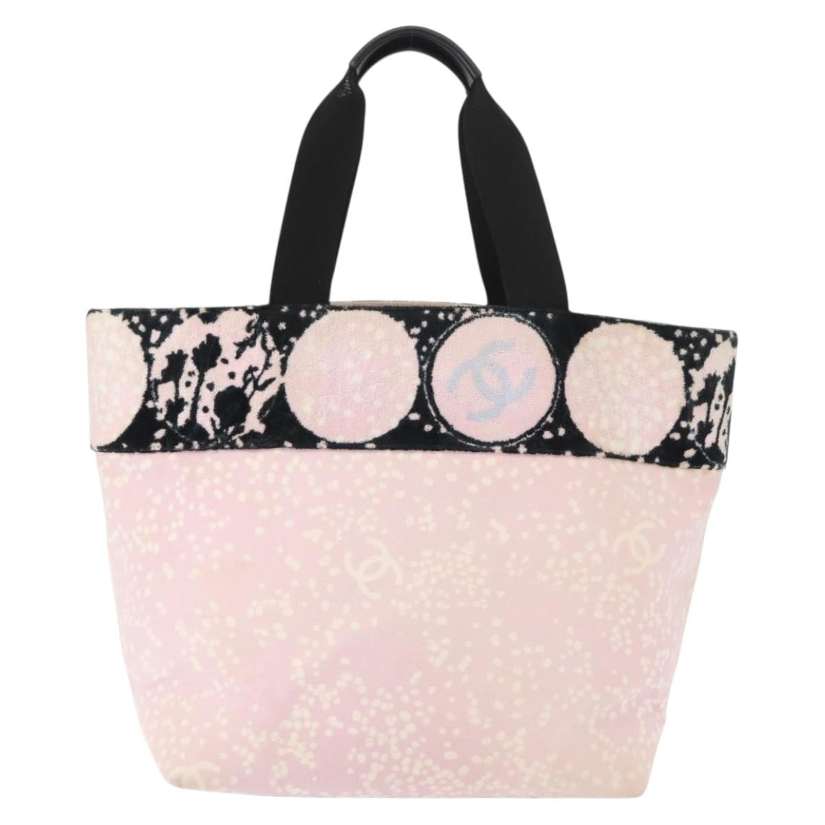 Chanel Vintage Tote Canvas, PINK, CANVAS, Tote bag