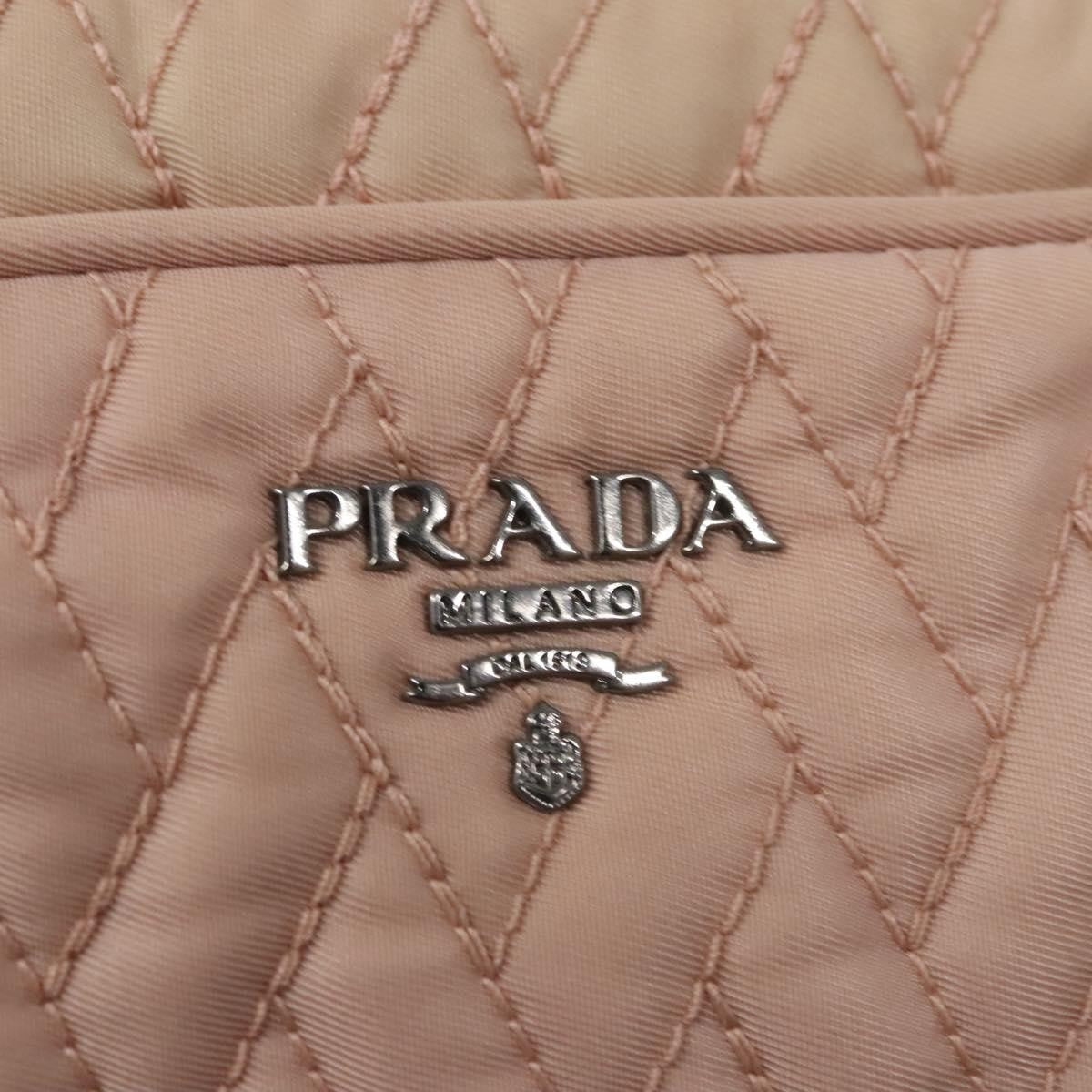 Prada Camera Bag Quilted Tessuto, PINK, NYLON, Crossbody bag