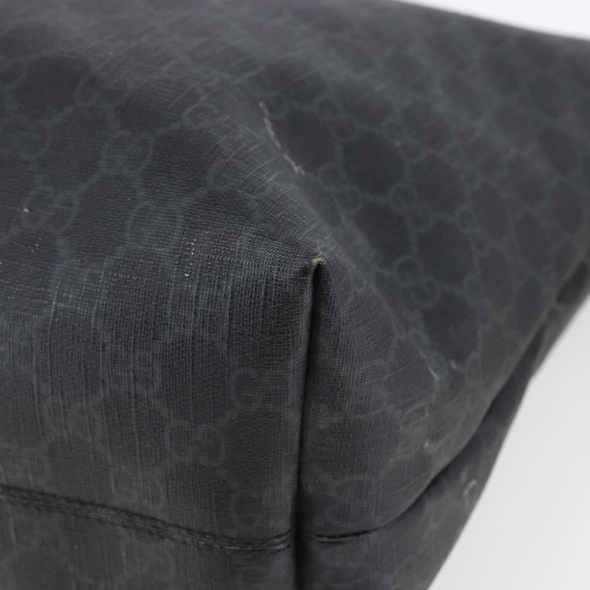 Gucci Convertible Zip Tote GG Canvas, BLACK, PVC, Tote bag