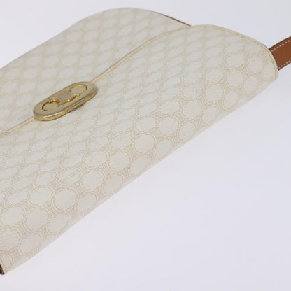 Celine Macadam Shoulder Bag PVC Leather, WHITE, CANVAS, Shoulder bag