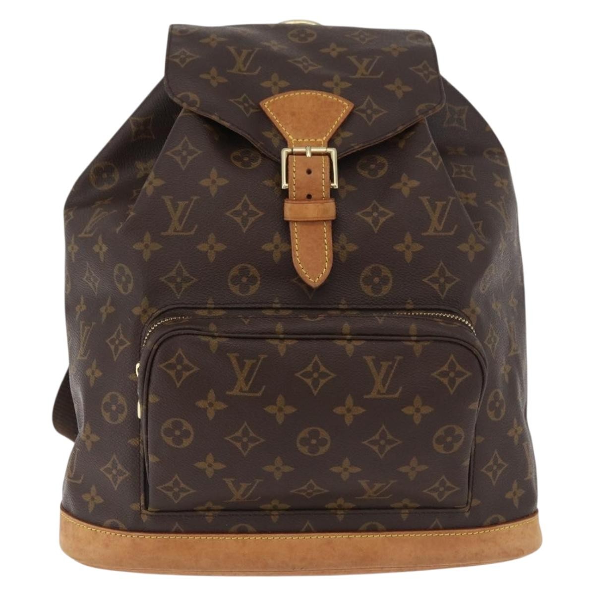Louis Vuitton Vintage Montsouris Backpack Monogram Canvas, Brown, Canvas, Backpack