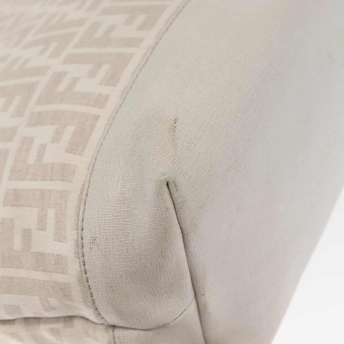 Fendi Roll Tote Zucca Canvas and Leather, BEIGE, CANVAS, Tote bag