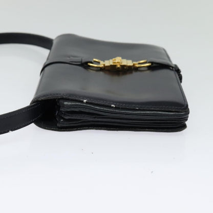 Celine Shoulder Bag Leather, NAVY, LEATHER, Shoulder bag