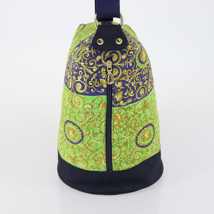 Versace Vintage Shoulder Bag Cotton, GREEN, COTTON, Shoulder bag