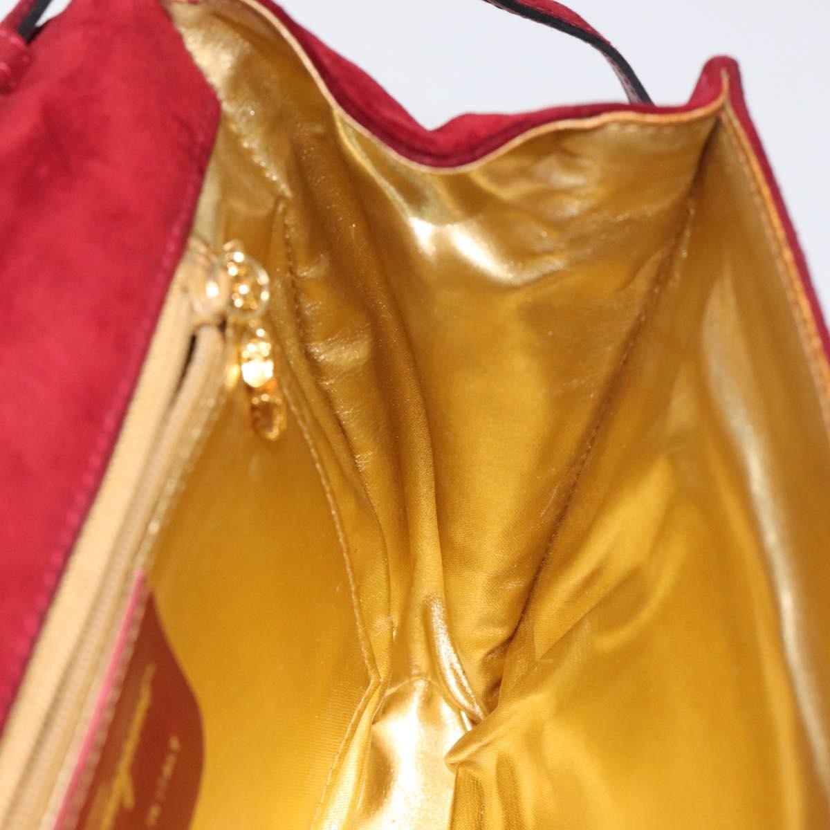 Salvatore Ferragamo Vintage Shoulder Bag Suede, MULTICOLOUR, SUEDE, Shoulder bag