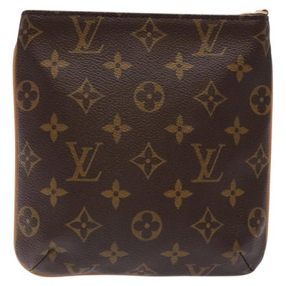 Louis Vuitton Partition Wristlet Clutch Monogram Canvas, BROWN, CANVAS, Clutche & pouche