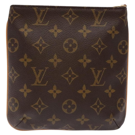 Louis Vuitton Partition Wristlet Clutch Monogram Canvas, BROWN, CANVAS, Clutche & pouche