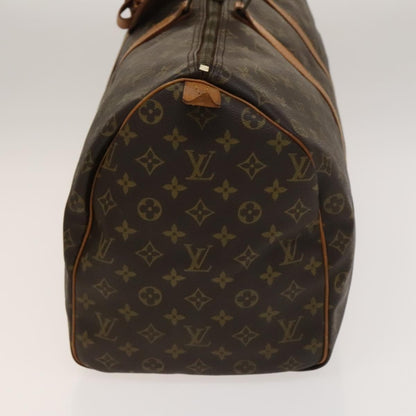 Louis Vuitton Keepall Bag Monogram Canvas, BROWN, CANVAS, Travel bag